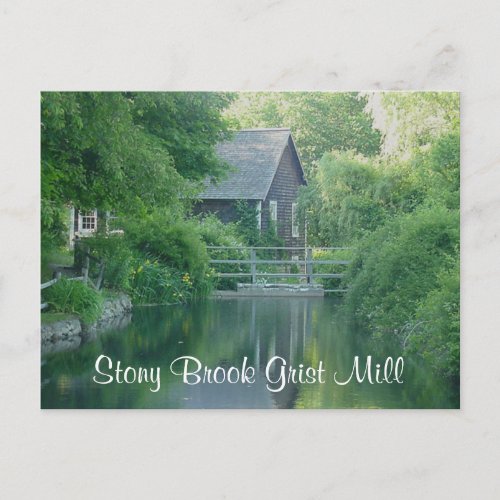 Stony Brook Grist Mill _ Cape Cod Mass  Post Card