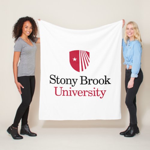 Stony Brook University  Wordmark Fleece Blanket