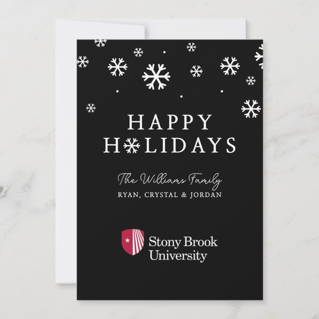 Stony Brook University | Wordmark Holiday Card (Front)