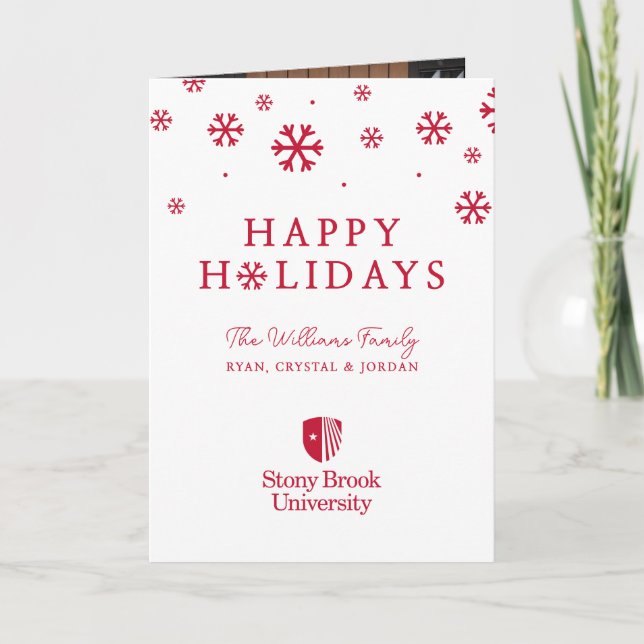 Stony Brook University | Wordmark Holiday Card (Front)