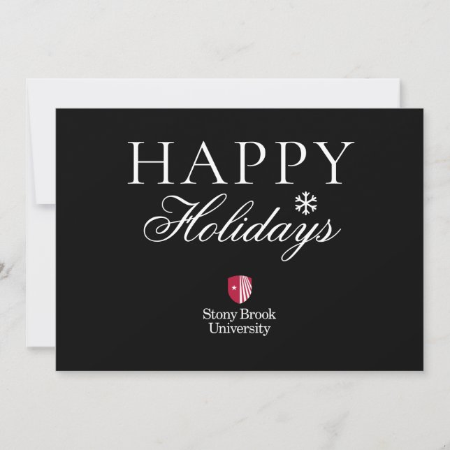 Stony Brook University | Wordmark Holiday Card (Front)