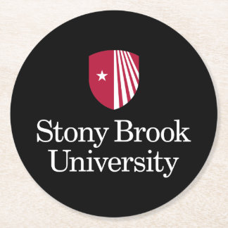 Stony Brook University | Wordmark Round Paper Coaster