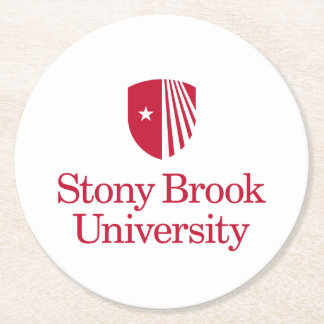 Stony Brook University | Wordmark Round Paper Coaster