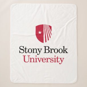Stony Brook University Wordmark Sherpa Blanket