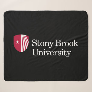 Stony Brook University Wordmark Sherpa Blanket