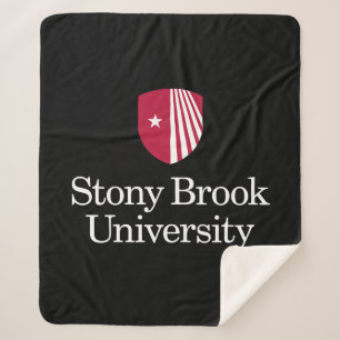 Stony Brook University Wordmark Sherpa Blanket