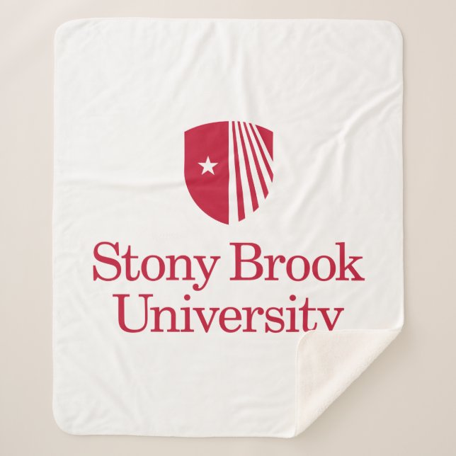 Stony Brook University | Wordmark Sherpa Blanket (Front)