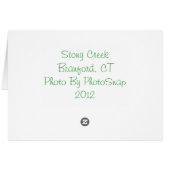 Stony Creek Notecard (Back Horizontal)