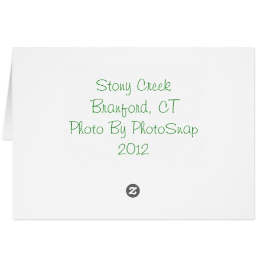 Stony Creek Notecard (Back Horizontal)