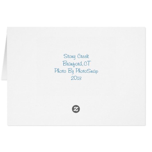 Stony Creek Notecard (Back Horizontal)