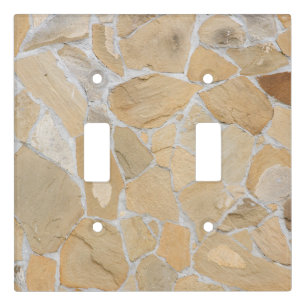 Stony pattern light switch cover