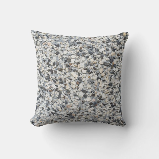 Stony pattern throw pillow (Front)