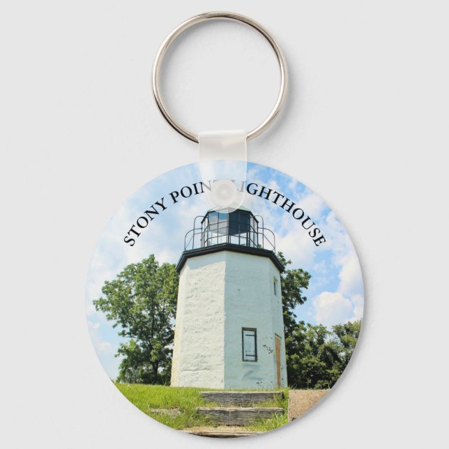 Stony Point Lighthouse, New York Keychain (Front)