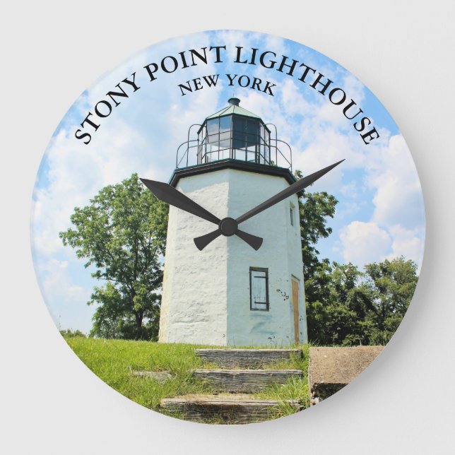 Stony Point Lighthouse, New York Round Clock (Front)