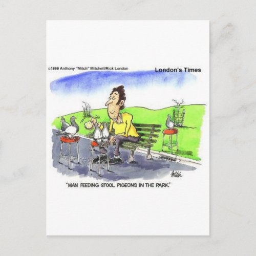 Stool Pigeons Funny Gifts Tees  Collectibles Postcard