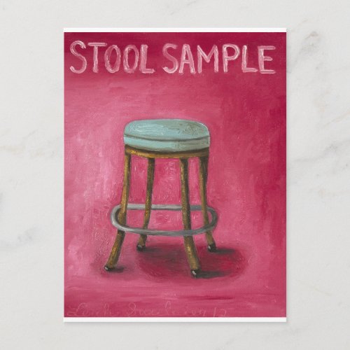 Stool Sample Postcard