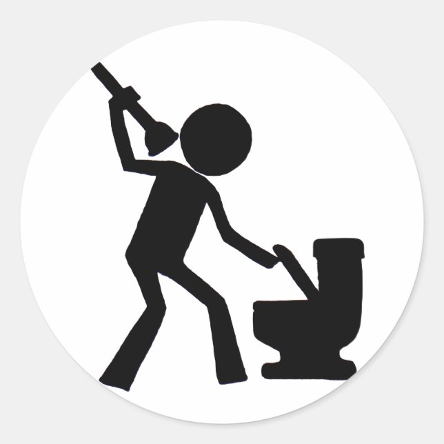 Stool Zone Classic Round Sticker (Front)