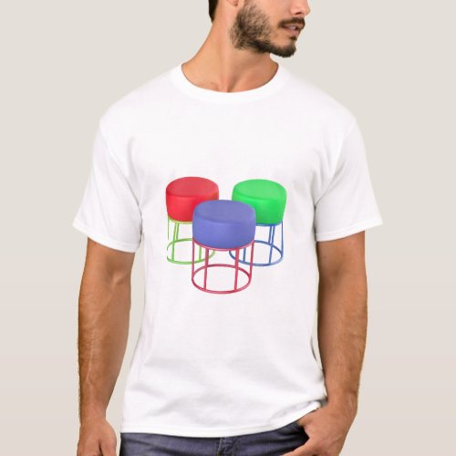 Stools with different colors T_Shirt