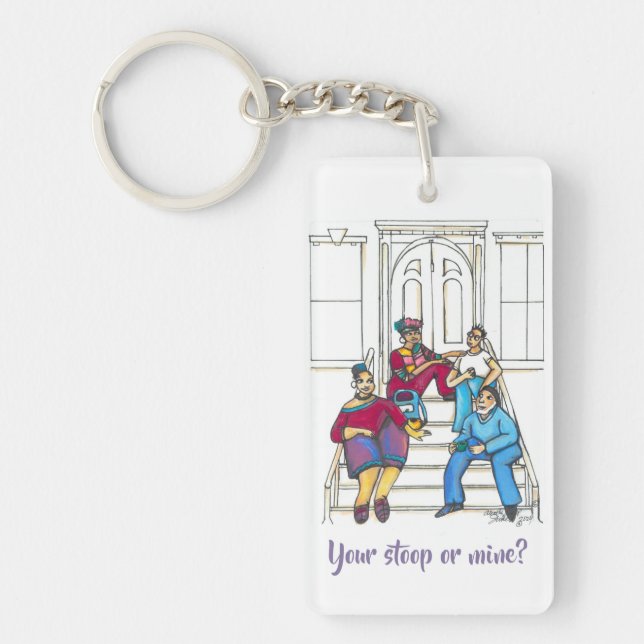 Stoop Stories Keychain (Front)