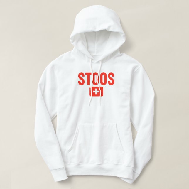 STOOS Switzerland Flag Hoodie (Design Front)