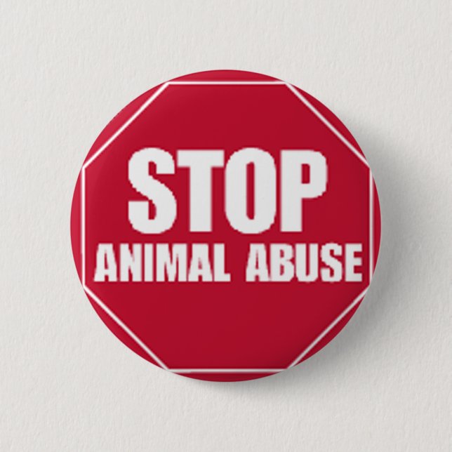 Stop Abuse Pinback Button (Front)
