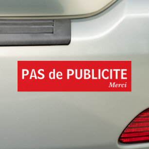 Stop Ad Ideal for avoiding advertisements Bumper Sticker