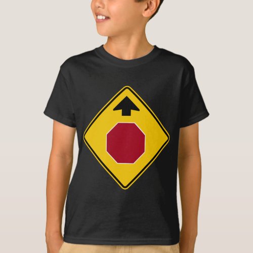 Stop Ahead Highway Sign T_Shirt