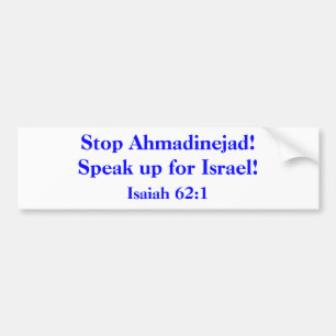 Stop Ahmadinejad! Bumper Sticker