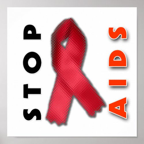 Stop AIDS Side Poster