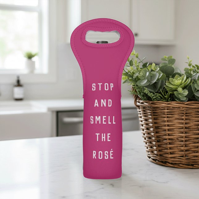 Stop and Smell the Rosé Wine Bag (Creator Uploaded)