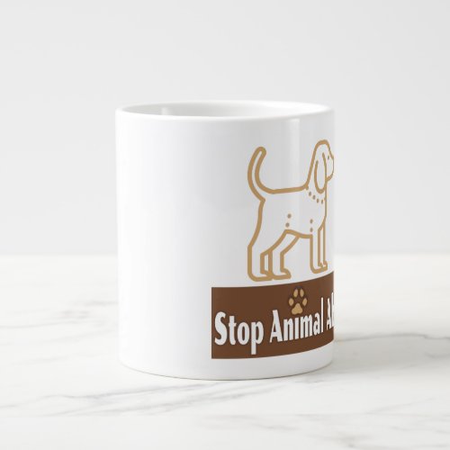 Stop Animal Abuse  _ Jumbo Mug