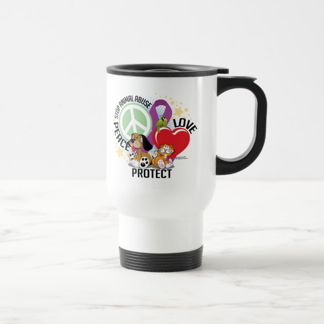Stop Animal Abuse PLP Travel Mug (Right)