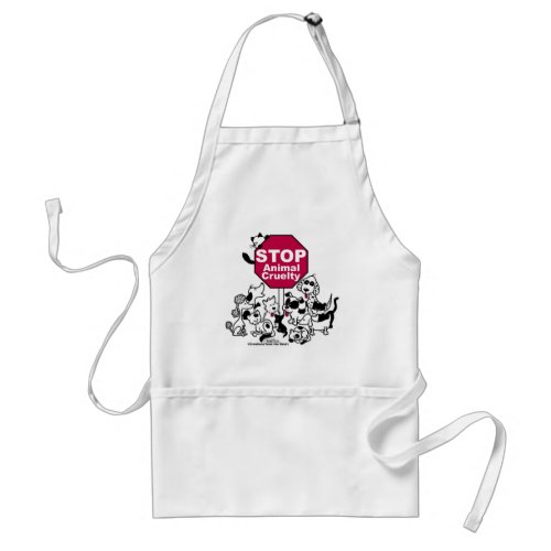 Stop Animal Cruelty Adult Apron