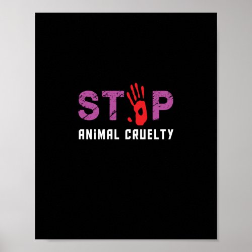 stop animal cruelty poster