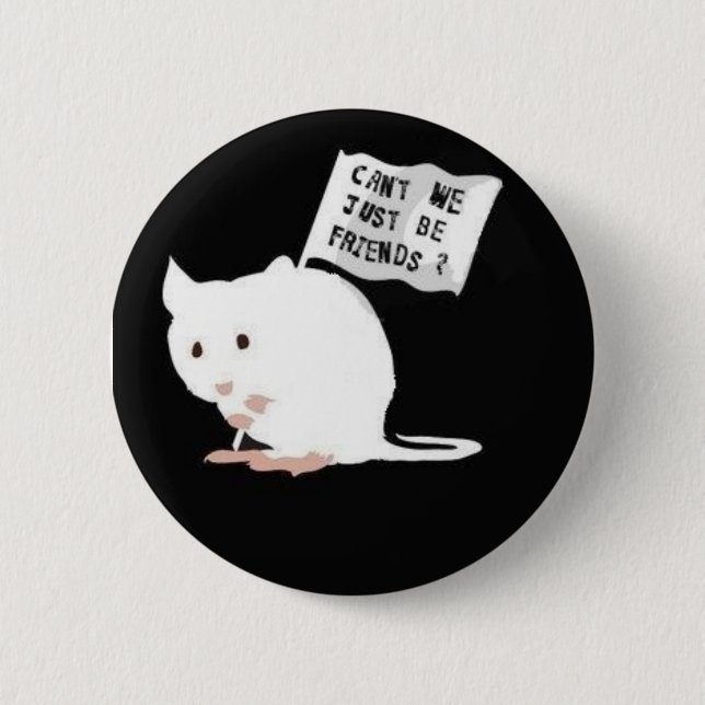 Stop Animal Testing Button (Front)