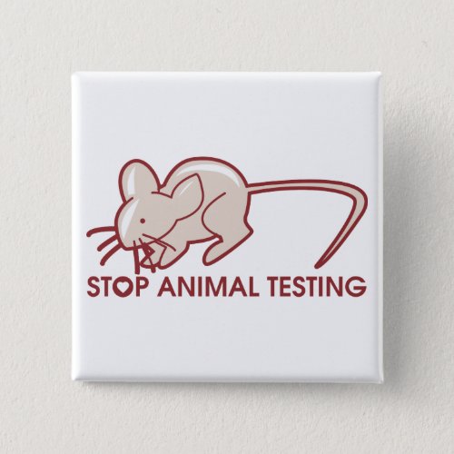 Stop Animal Testing Button