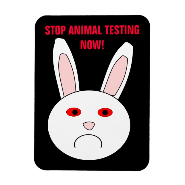 Stop Animal Testing Now Premium Magnet (Vertical)