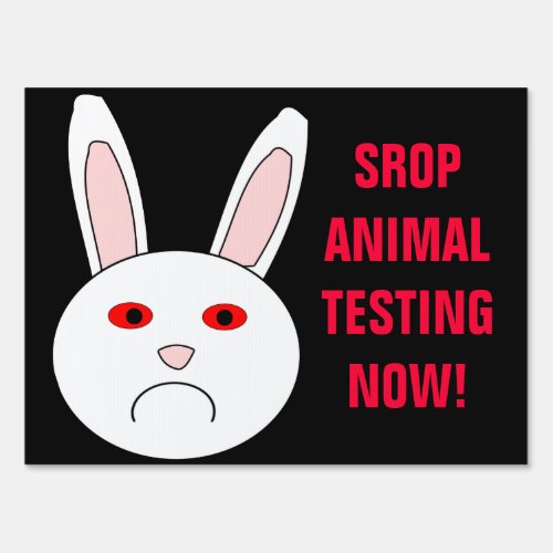 Stop Animal Testing Now Sign