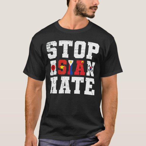 Stop Asian hate Asian Americans are Americans T_Shirt