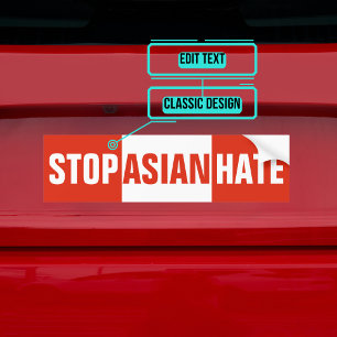 Stop Asian Hate Bumper Sticker