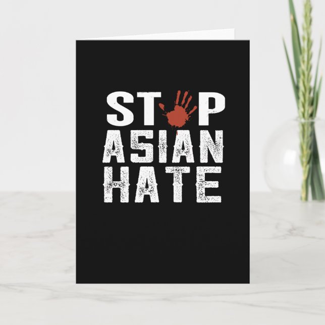 stop asian hate card (Front)