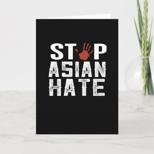 stop asian hate card