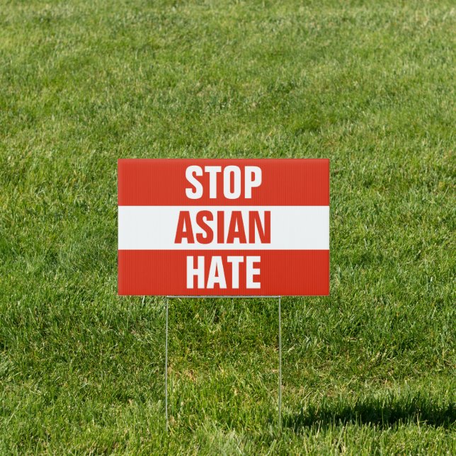Stop Asian Hate Yard Sign (Insitu)