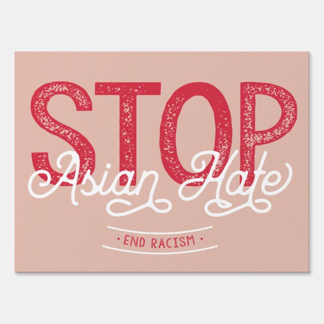 Stop Asian Hate Yard Sign (Front)