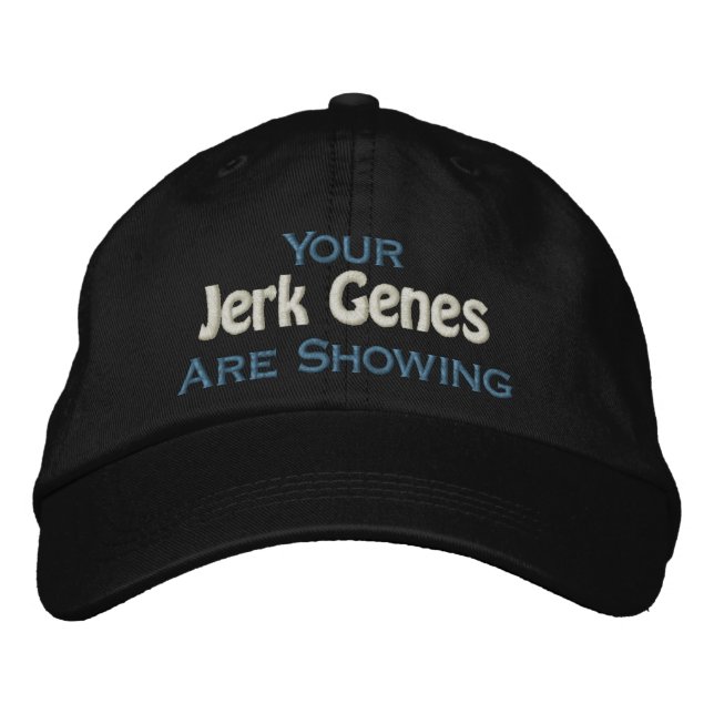 Stop Being a Jerk Embroidered Baseball Hat (Front)