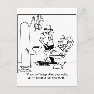Stop Biting Your Nails Postcard
