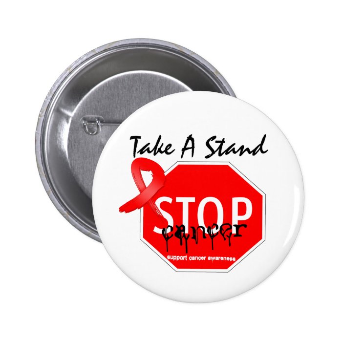 Stop Blood Cancer Take A Stand Pinback Buttons