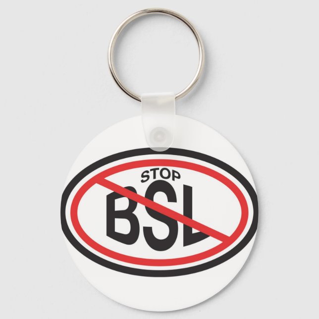 STOP Breed Specific Legislation Keychain (Front)