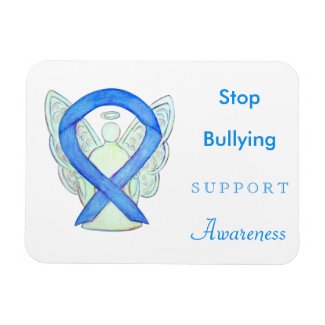 Stop Bullying Awareness Ribbon Angel Magnet