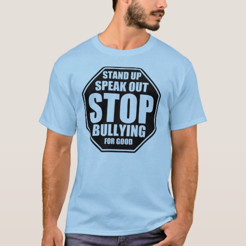 Stop Bullying blue unisex short sleeve T_Shirt
